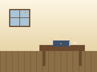 Chambre d'Hélène en Python : ambiance crème, carnet bleu à étoile dorée.